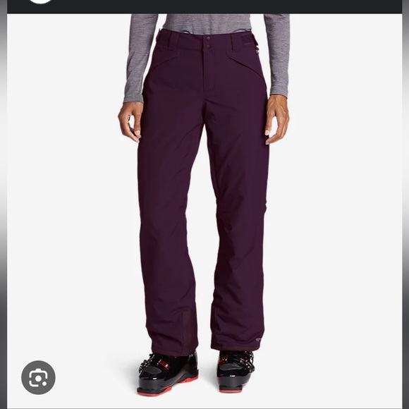 Eddie Bauer ski pants in the colour Plum. Size small - Picture 1 of 5